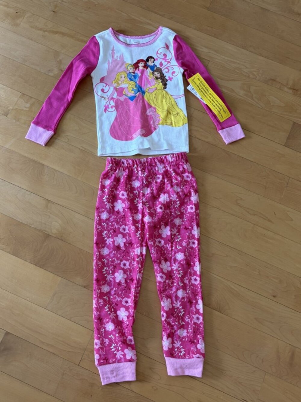 Girls Disney Princess Pajama Set